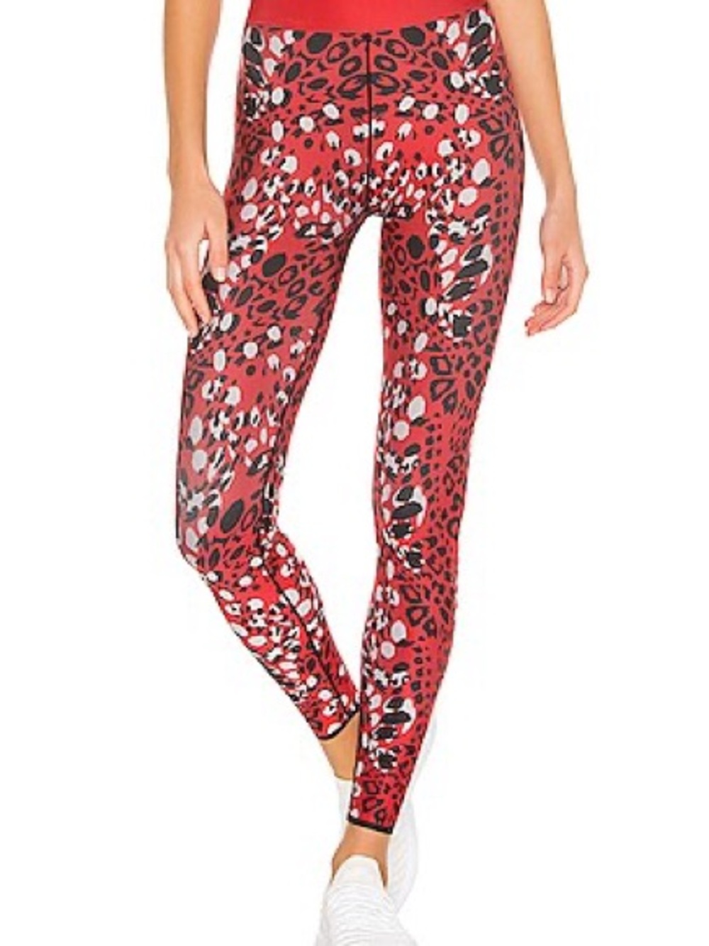 Cor by ultracor Red Animal Print High-Waist Leggings size XS